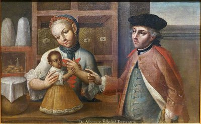 Pintura de castas, nº 2855 — Anónimo novohispano