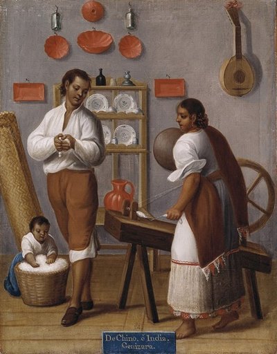Pintura de castas, nº 2869 — Anónimo novohispano