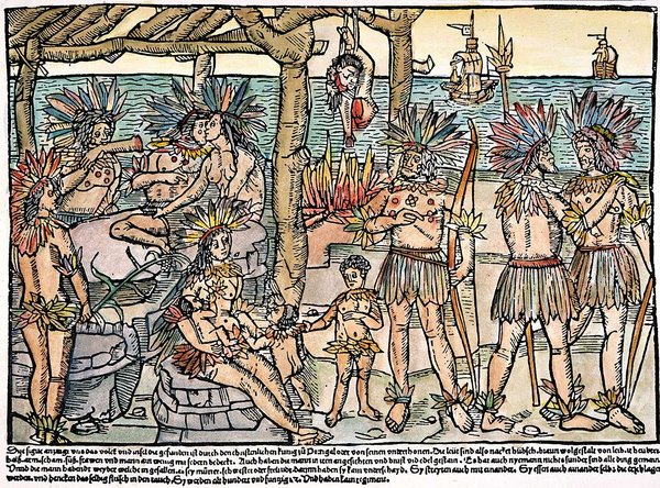 Nativos americanos en el Nuevo Mundo — Primeros Ilustradores Europeos del Nuevo Mundo
