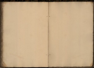 Páginas abiertas de un libro antiguo, vacías y desgastadas — Fray Bernardino de Sahagún