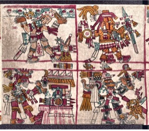 Códice Borbónico: — Escenas de rituales y deidades aztecas — Anónimo mesoamericano