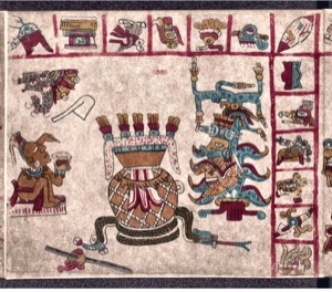 Códice Maya — Con figuras antropomorfas y divinidades — Anónimo mesoamericano