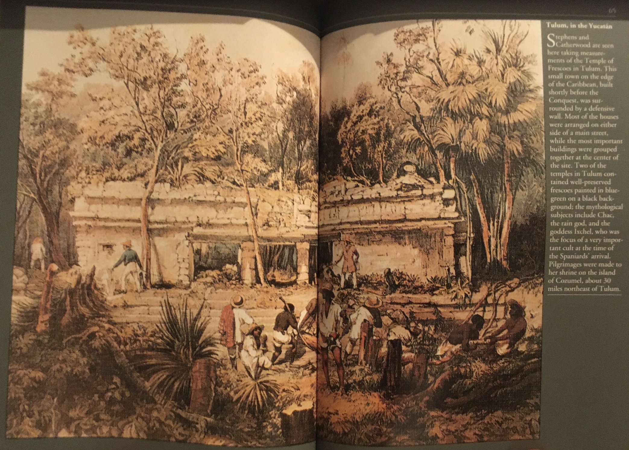 Templo de los Frescos, Tulum — Frederick Catherwood