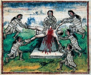 Aztec human sacrifice