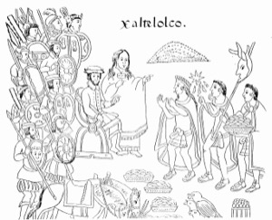 Malinche tlaxcala — Anónimo (ilustración colonial)