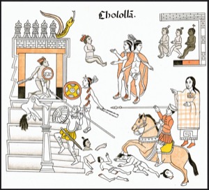 Matanza de cholula por conquistadores españoles lienzo de tl