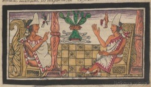 Nezahualpilli advirtiendo a moctezuma II sobre la destrucció