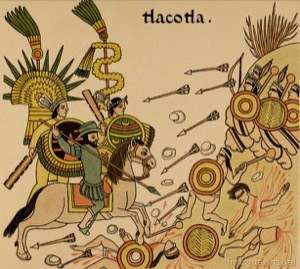 Batalla entre tlaxcaltecas y aztecas en Tlacotla