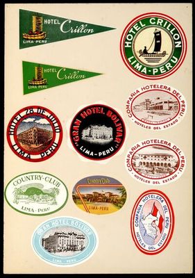 Colección de logotipos de hoteles y clubes campestres de Lima, Perú — Anónimo