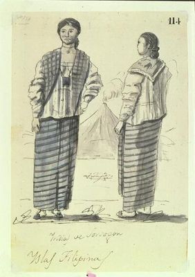Indias de Sorogon, Yslas Filipinas — Anónimo (ilustración histórica)