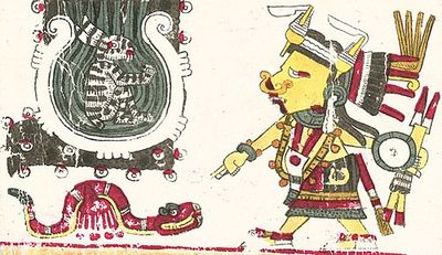 Códice Borgia, — Página, nº 30 — Anónimo (códice prehispánico)