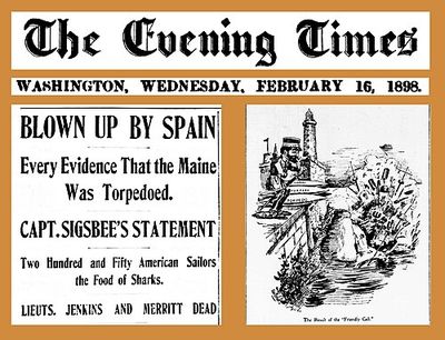 The Evening Times - Destruido por España — Anónimo
