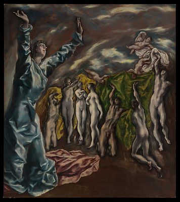 La visión de San Juan — El Greco