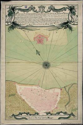 Plano de la Ciudad de Vera Cruz en la Costa Occid. Del Reyno de Nueva España — Anónimo