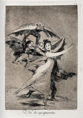 No te escaparás (You won't escape) — Francisco de Goya