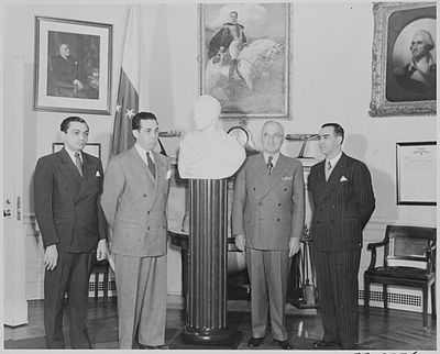 Presidente Truman con el presidente de Chile, Gabriel González Videla — Anónimo