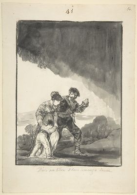 Dios, na libre etan amargo tuerce — Francisco de Goya