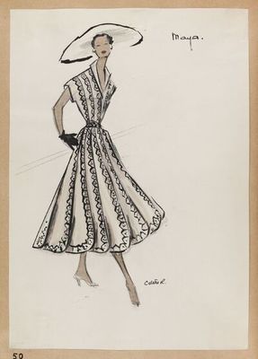Boceto de moda de Maya — Collie R.