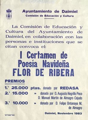 I Certamen de Poesía Navideña FLOR de RIBERA — Anónimo (ilustración botánica)