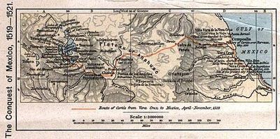 La Conquista de México, 1519-1521 — Anónimo (arte colonial)