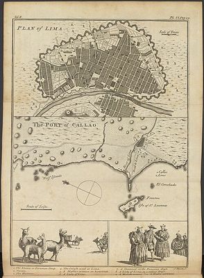 Plano de Lima y el puerto del Callao — Anónimo