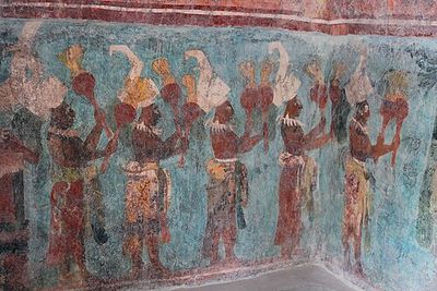 Pintura mural maya — Anónimo (arte prehispánico)