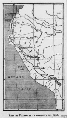 Ruta de Pizarro en la conquista del Perú