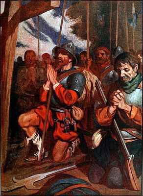 La oración del conquistador — Enrique Simonet