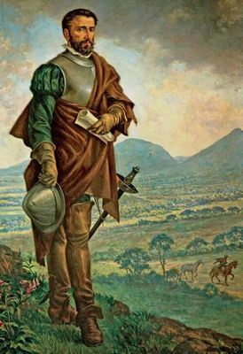 Retrato de un conquistador — Anónimo (arte colonial)