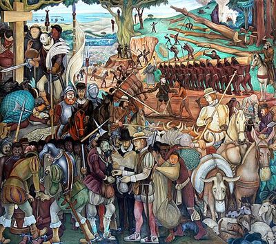 La Conquista de México — Diego Rivera