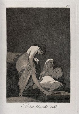 Bien tirada está — Francisco de Goya