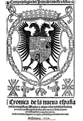 De la nueva España — Cronica de la Nueva Espana