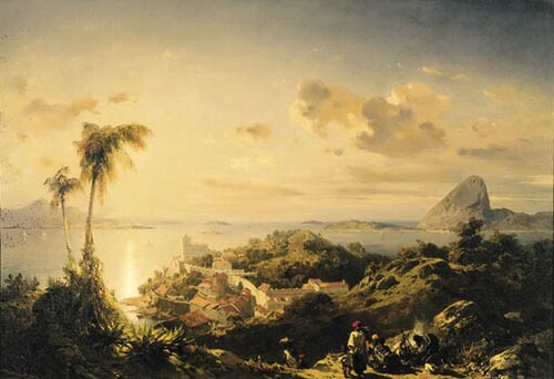 Vista de Río de Janeiro con el Pan de Azúcar — Anónimo