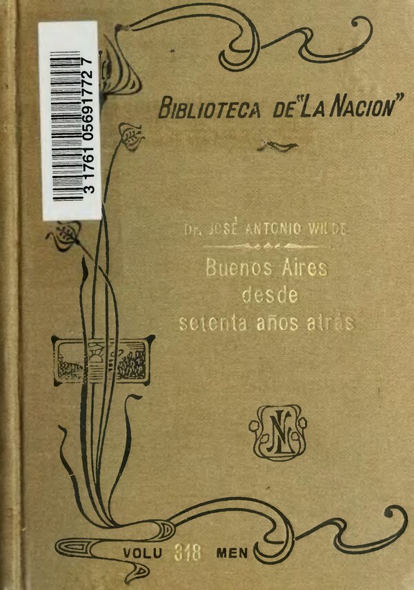 Portada del libro "Buenos Aires desde setenta años atrás" — Anónimo (ilustración histórica)