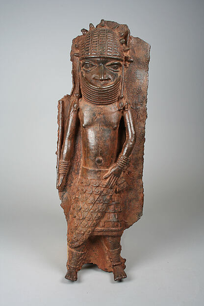 Figura de bronce de un rey de Benín — Anónimo