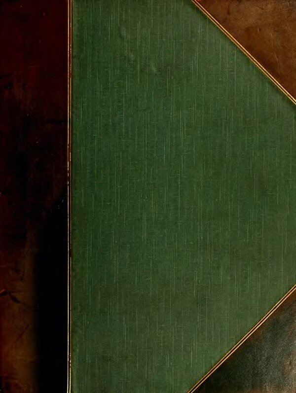 Portada de libro antiguo con detalles en piel y tela — Anónimo