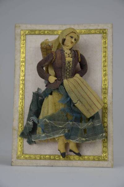 Genrefigur "Frau mit Tragekorb" — unbekannt; Hersteller