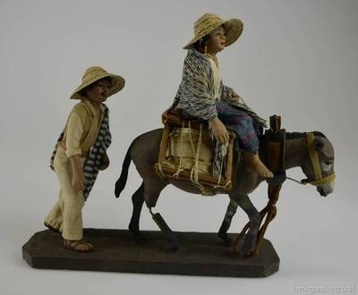 Escena o diorama con figuras de género "Camino al mercado" — unbekannt; Hersteller