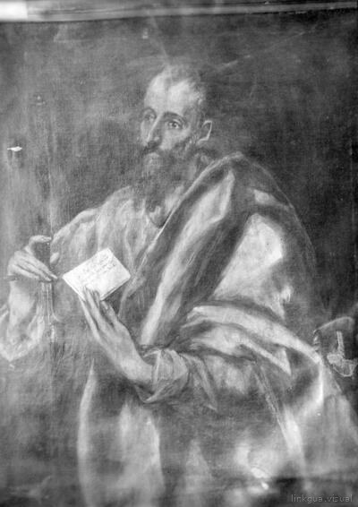 Pintura de Domenico Theotocopuli "el Greco" : San Pablo (Apostolado) — Alguacil, Casiano (1832-1914)