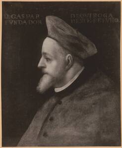 Photograph of the portrait of the cardinal Gaspar de Quiroga by el Greco from the collection of Camillo Castiglioni (vom BeFotogravergebener Titel) — No identificado