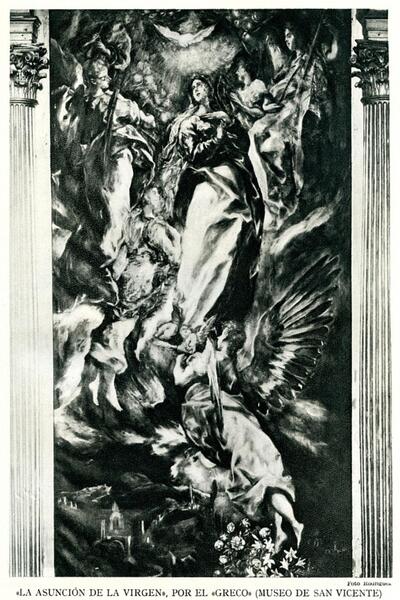 La Asunción de la Virgen, por El Greco. Museo de San Vicente / Rodríguez