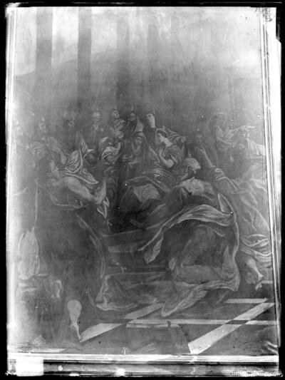 Pintura del taller de "El Greco" : Pentecostés