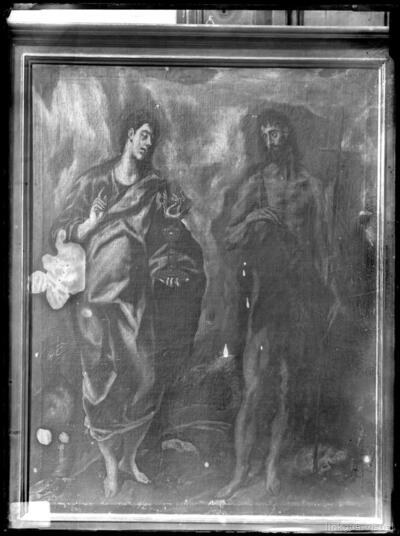 Pintura de Domenico Theotocopuli "El Greco" : Los Santos Juanes