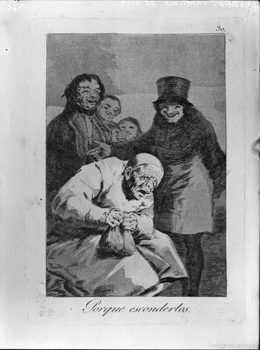 Caprichos - por qué esconderlos (Goya)