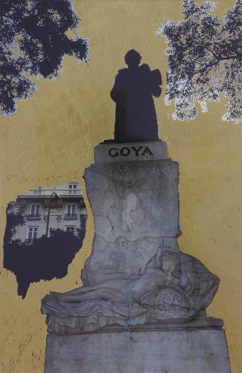 Gold Goya Statue - Fotografía analógica — Bradley, Slater (Lugar de nacimiento: San Francisco, 1975)