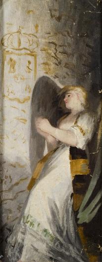 Boceto de los frescos de San Antonio de la Florida - Cuadro — Galván y Candela, José María (Lugar de nacimiento: Valencia-València (p), 1837 - Lugar de defunción: Madrid, 1899) Copia de