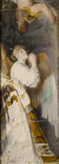 Boceto de los frescos de San Antonio de la Florida - cuadro — Galván y Candela, José María (Lugar de nacimiento: Valencia-València (p), 1837 - Lugar de defunción: Madrid, 1899) Copia de