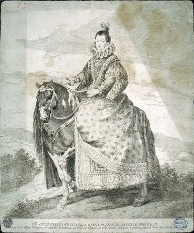 [XVIII-Goya Lucientes] D. Margarita de Austria reyna de España muger de Phelipe III — Francisco de Goya