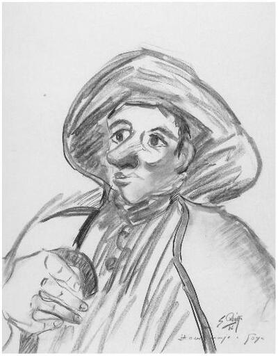 Homenaje a Goya - Dibujo artístico — Reina Rodríguez, Sofía (Lugar de nacimiento: Almadén, 1944)