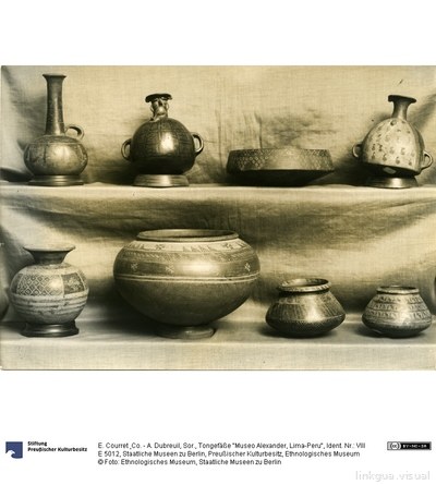 Clay vessels “Museo Alexander, Lima-Peru” — No identificado